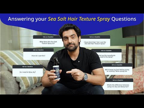 Sea Salt Hair Texture Spray - Most asked questions, answered Ft. Dhruv Madhok | Arata FAQ Series