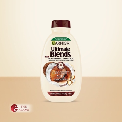 Garnier Coconut Milk Macadamia Shampoo For Dry Hair, 400 ml