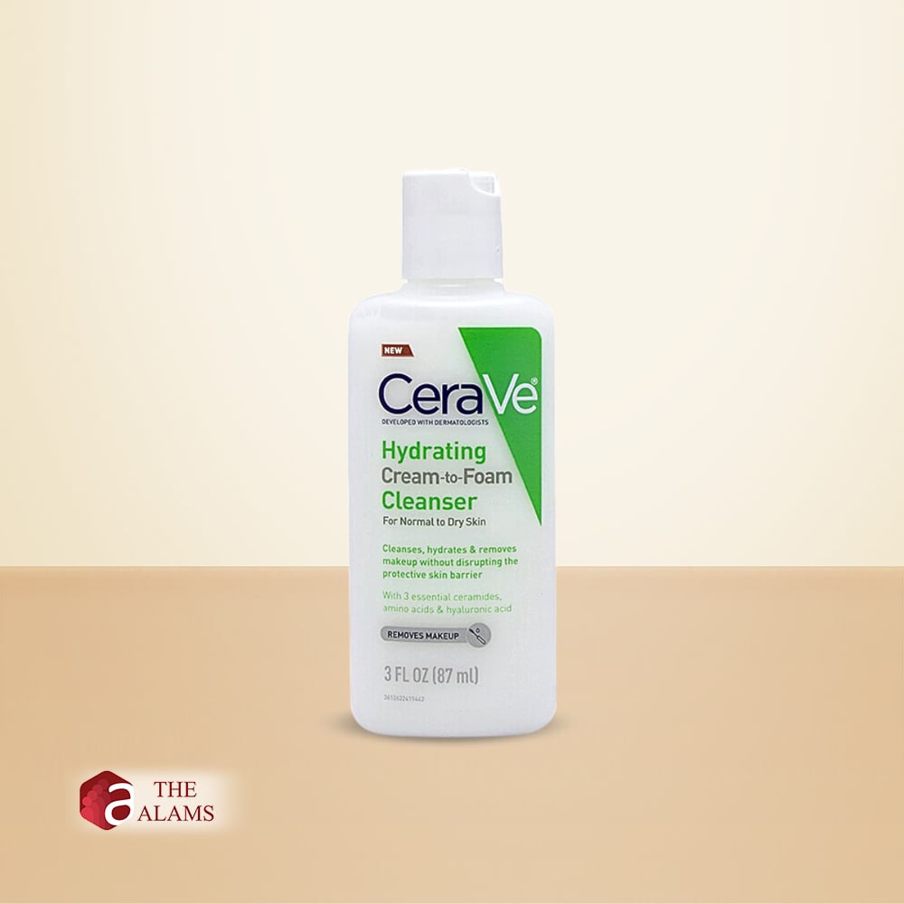 Cerave Hydrating Cream-to-Foam Cleanser TRAVEL SIZE, 87 ml 1 Cerave Hydrating Cream-to-Foam Cleanser TRAVEL SIZE, 87 ml
