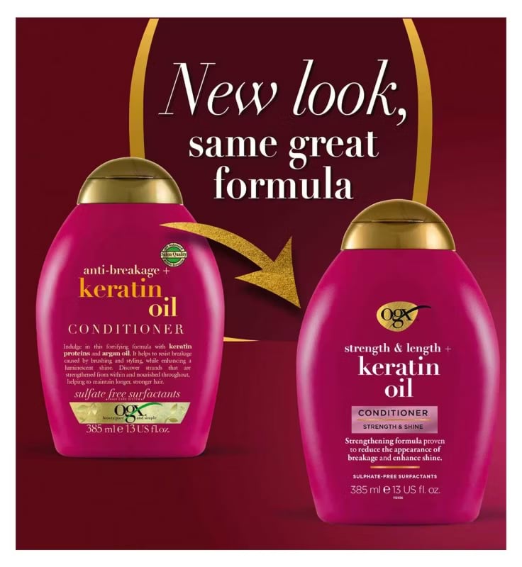 Ogx Strength & Length Keratin Oil Hair Conditioner, 385 ml 2 Ogx Strength & Length Keratin Oil Hair Conditioner, 385 ml - Image 2