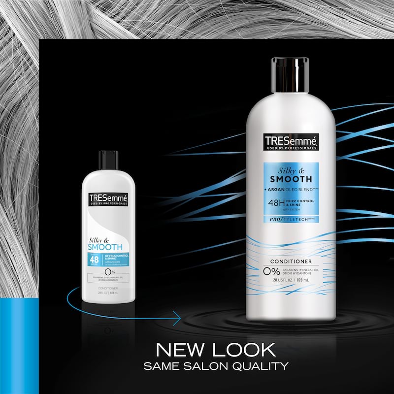 Tresemme Silky And Smooth Argan Oil Conditioner For Frizzy Hair, 828 ml 2 Tresemme Silky And Smooth Argan Oil Conditioner For Frizzy Hair, 828 ml