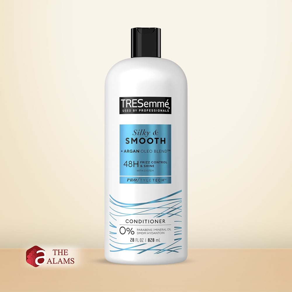 Tresemme Silky And Smooth Argan Oil Conditioner For Frizzy Hair, 828 ml 1 Tresemme Silky And Smooth Argan Oil Conditioner For Frizzy Hair, 828 ml