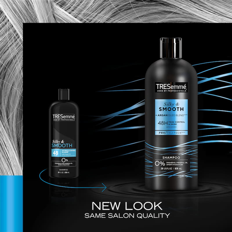 Tresemme Silky And Smooth Argan Oil Shampoo For Frizzy Hair, 828 ml 4 Tresemme Silky And Smooth Argan Oil Shampoo For Frizzy Hair, 828 ml - Image 4