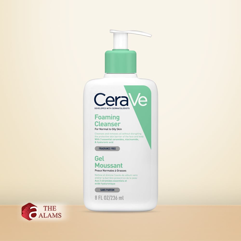 CeraVe Foaming Facial Cleanser for Normal To Oily Skin, 236 ml 1 CeraVe Foaming Facial Cleanser for Normal To Oily Skin, 236 ml