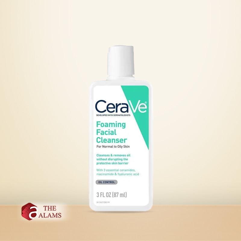 CeraVe Foaming Facial Cleanser for Normal To Oily Skin, 87 ml 1 CeraVe Foaming Facial Cleanser for Normal To Oily Skin, 87 ml