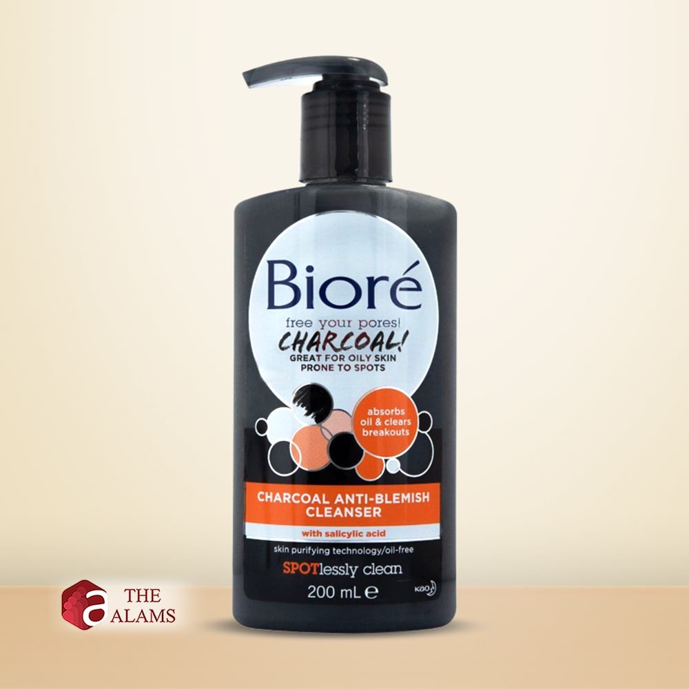 Biore Charcoal Anti Blemish Cleanser, 200 ml 1 Biore Charcoal Anti Blemish Cleanser, 200 ml