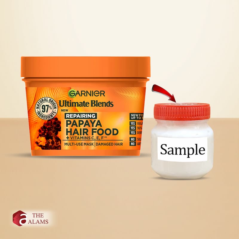 Garnier Hair Food Papaya 3 In 1 Repairing Hair Mask SAMPLE, 130 ml 1 Garnier Hair Food Papaya 3 In 1 Repairing Hair Mask SAMPLE, 130 ml