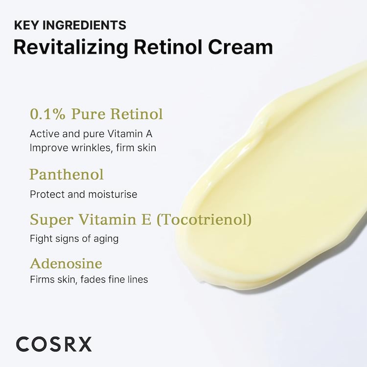 Cosrx Retinol 0.1% Cream With Super Vitamin E + Panthenol, 20 ml 6 Cosrx Retinol 0.1% Cream With Super Vitamin E + Panthenol, 20 ml - Image 6
