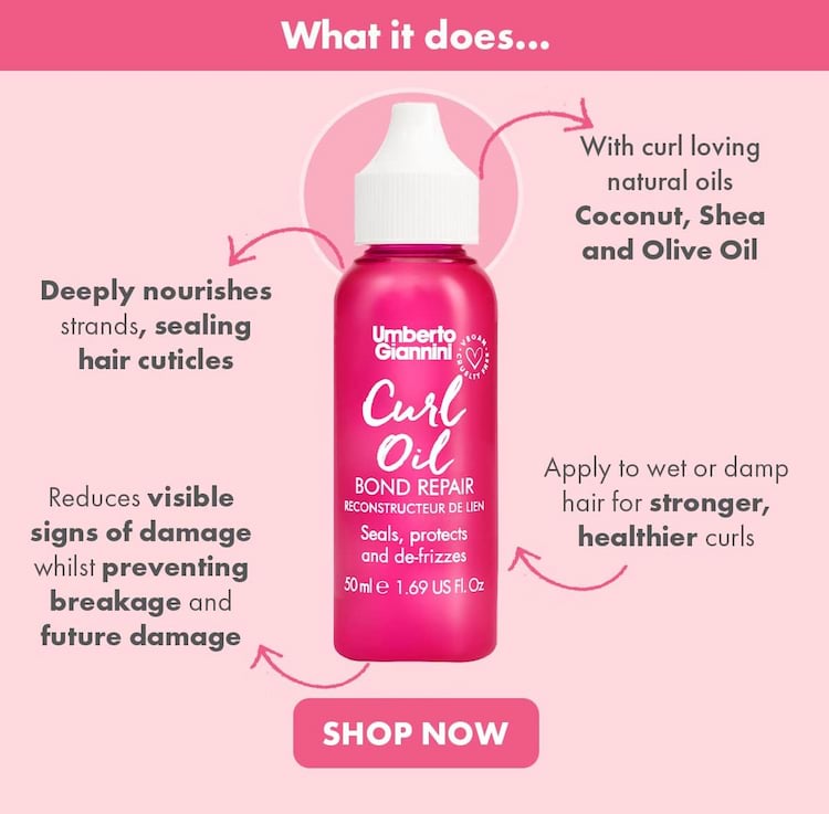 Umberto Giannini Bond Repair Curl Oil, 50 ml 3 Umberto Giannini Bond Repair Curl Oil, 50 ml - Image 3