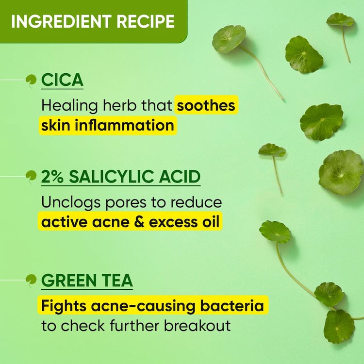 Dot & Key Cica And 2% Salicylic Face Wash For Oily Acne Prone Skin, 100 ml 5 Dot & Key Cica And 2% Salicylic Face Wash For Oily Acne Prone Skin, 100 ml