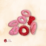 Multicolor Spiral Hair Ties, 7 pcs pack