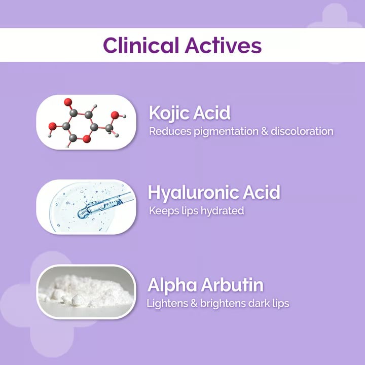 The Derma Co. 1% Kojic Acid Lip Balm SPF 30 For Pigmented Lips, 4.5 g 4 The Derma Co. 1% Kojic Acid Lip Balm SPF 30 For Pigmented Lips, 4.5 g - Image 4