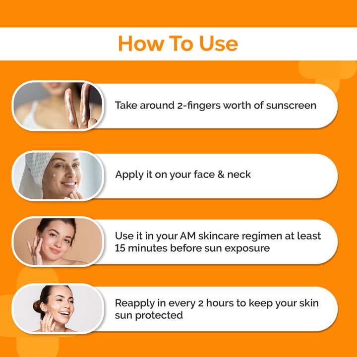 Dot & Key Strawberry Dew Tinted Sunscreen SPF 50+ PA++++ 01 Porcelain, 50 ml 7 How to use sunscreen cream