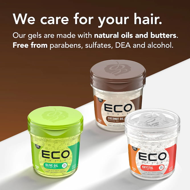 Eco Style Coconut Oil Styling Hair Gel, 473 ml 4 Eco Style Coconut Oil Styling Hair Gel, 473 ml - Image 4
