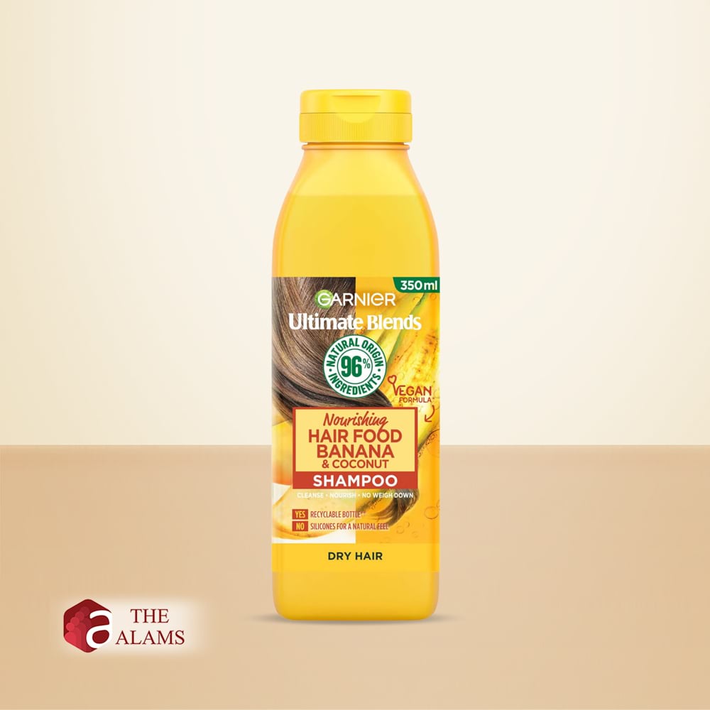 Garnier Hair Food Banana And Coconut Shampoo For Dry Hair, 350 ml 1 Garnier Hair Food Banana And Coconut Shampoo For Dry Hair, 350 ml