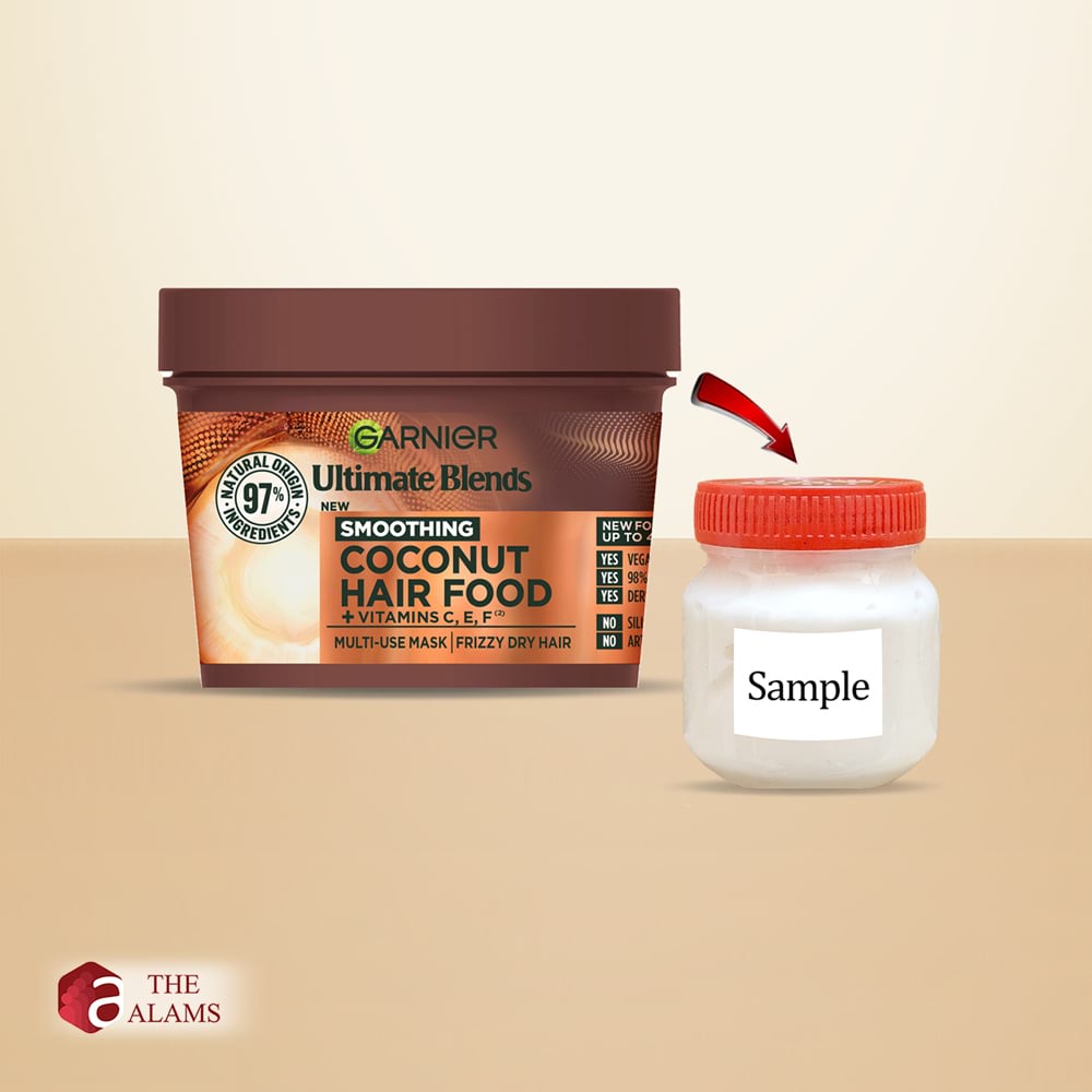 Garnier Hair Food Coconut Macadamia 3 in 1 Hair Mask SAMPLE, 130 ml 1 Garnier Hair Food Coconut Macadamia 3 in 1 Hair Mask SAMPLE, 130 ml