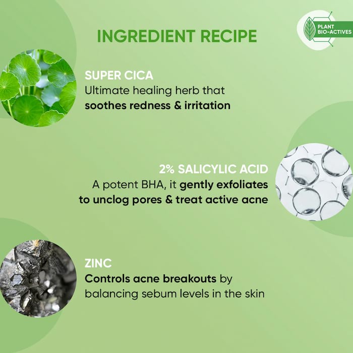 Dot & Key Cica + 2% Salicylic Acid Serum For Acne And Oil Control, 30 ml 5 Dot & Key Cica + 2% Salicylic Acid Serum For Acne And Oil Control, 30 ml