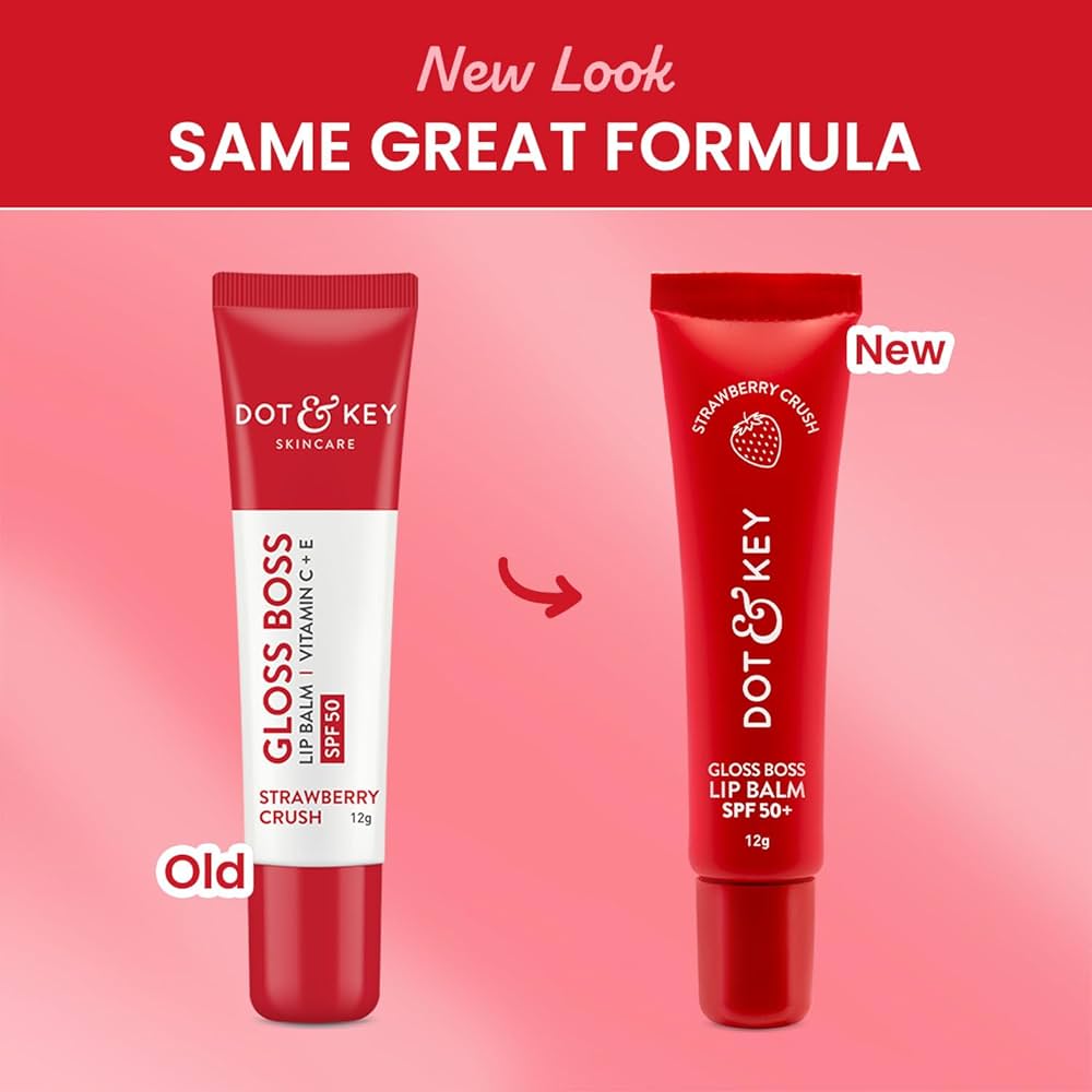 Dot & Key Gloss Boss Tinted Lip Balm SPF 50+- Strawberry Crush, 12 g 2 Dot & Key Gloss Boss Tinted Lip Balm SPF 50+- Strawberry Crush, 12 g - Image 2