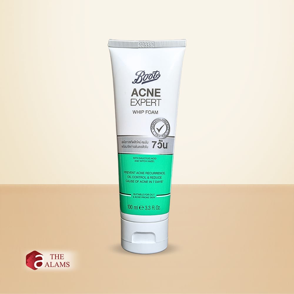 Boots Acne Expert Whip Foam Face Wash For Oily Acne Prone Skin, 100 ml 1 Boots Acne Expert Whip Foam Face Wash For Oily Acne Prone Skin, 100 ml