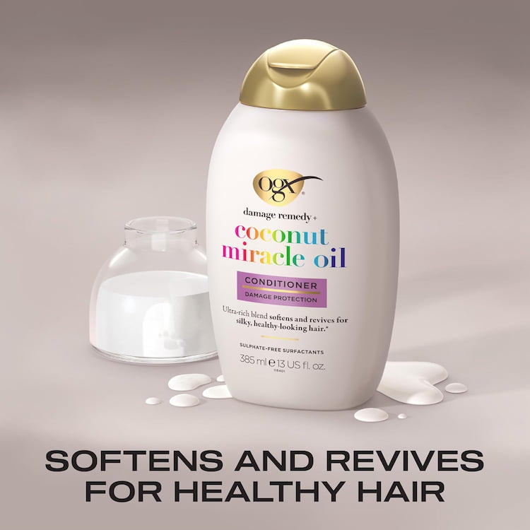 OGX Coconut Miracle Oil Hair Conditioner, 385 ml 2 OGX Coconut Miracle Oil Hair Conditioner, 385 ml - Image 2