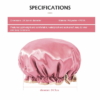 Double Layer Waterproof Shower Cap Baby Pink 3