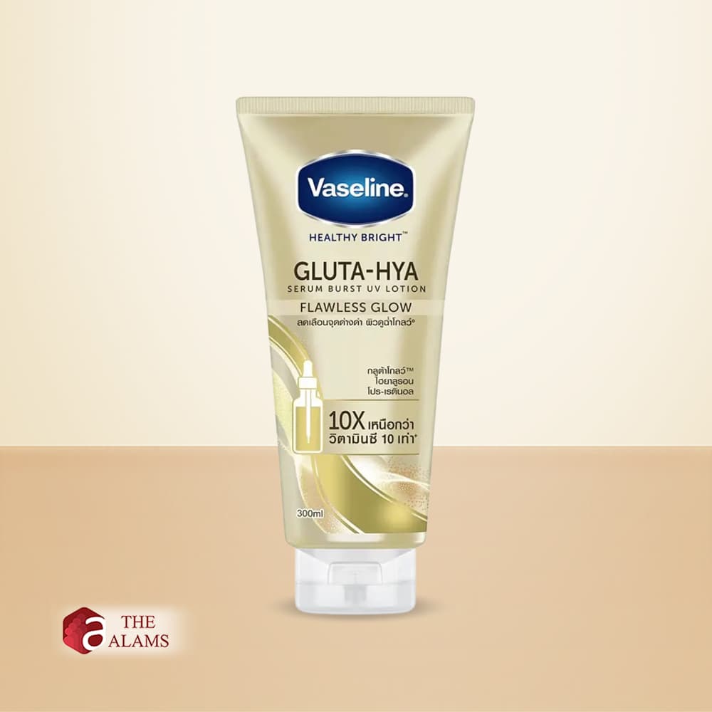 Vaseline Gluta Hya Serum Burst UV Body Lotion-Flawless Glow, 300 ml 1 Vaseline Gluta Hya Serum Burst UV Body Lotion-Flawless Glow, 300 ml