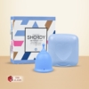Shordy Medical Grade Silicone Menstrual Cup Blue Size S