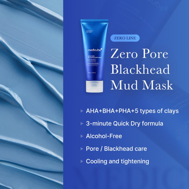 Medicube Zero Pore Blackhead Mud Face Mask, 100 g 5 Medicube Zero Pore Blackhead Mud Face Mask, 100 g - Image 5